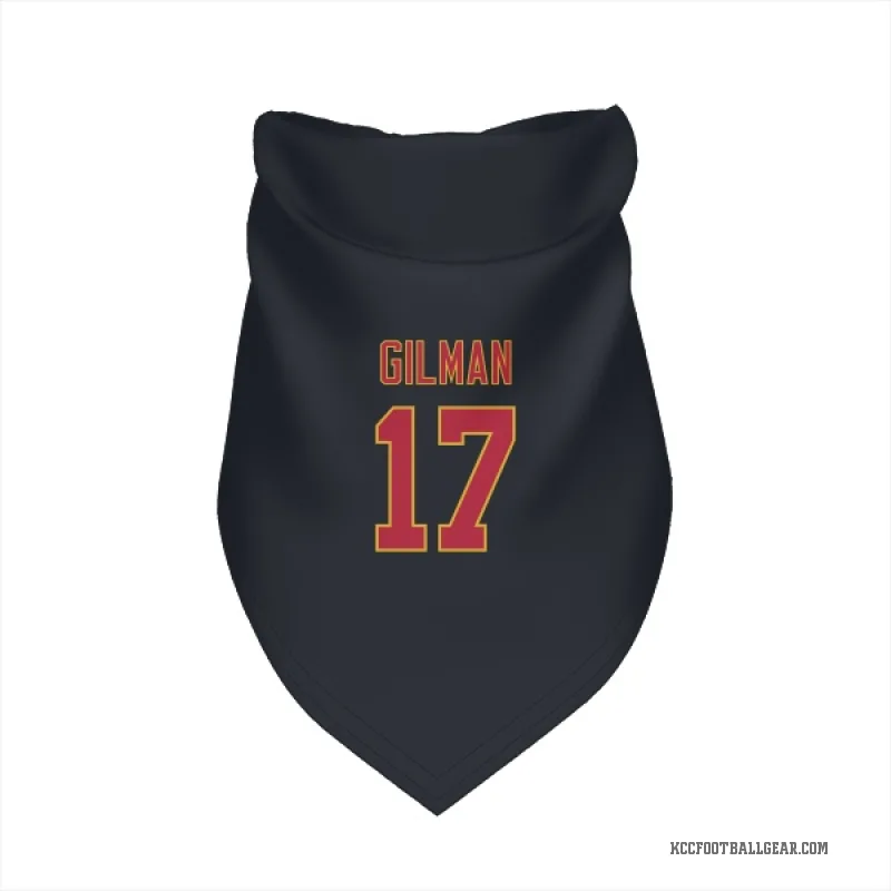 Alohi Gilman  Black Kansas City Chiefs  Cat & Dog Pet Bandana