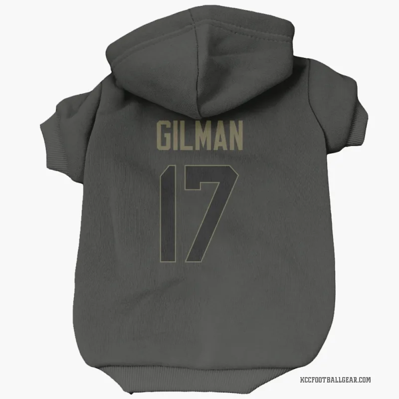 Alohi Gilman  Black Kansas City Chiefs  Service Cat & Dog Pet Hoodie