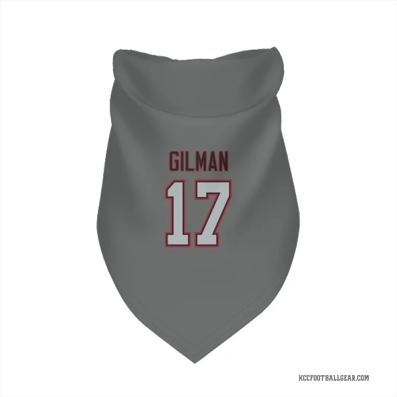 Alohi Gilman  Charcoal Kansas City Chiefs  Cat & Dog Pet Bandana