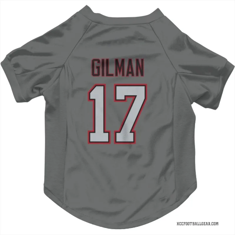 Alohi Gilman  Charcoal Kansas City Chiefs  Cat & Dog Pet Jersey