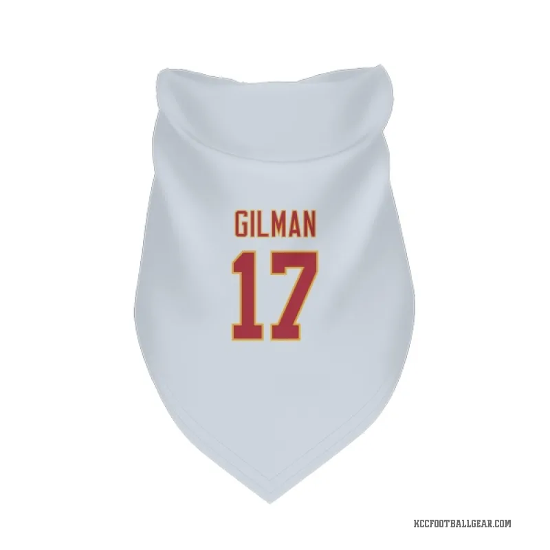 Alohi Gilman  White Kansas City Chiefs  Cat & Dog Pet Bandana