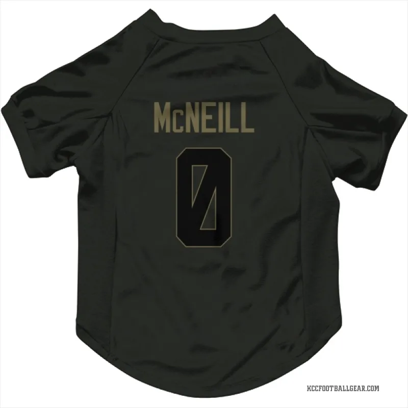 Amari McNeill  Black Kansas City Chiefs  Service Cat & Dog Pet Jersey