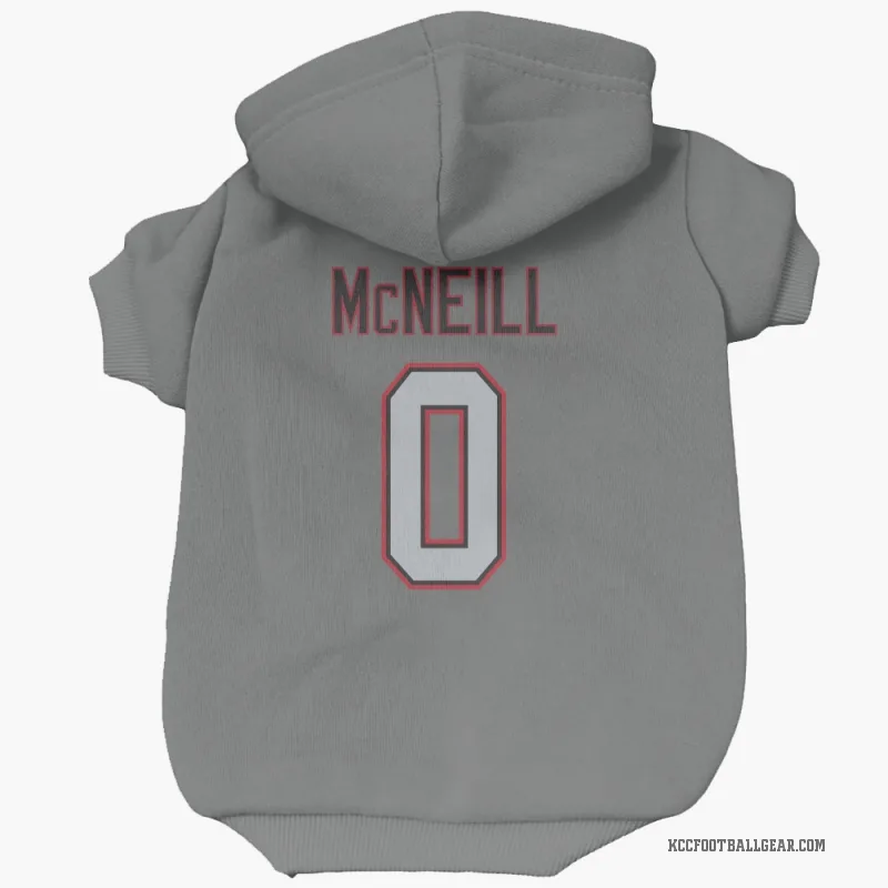Amari McNeill  Charcoal Kansas City Chiefs  Cat & Dog Pet Hoodie