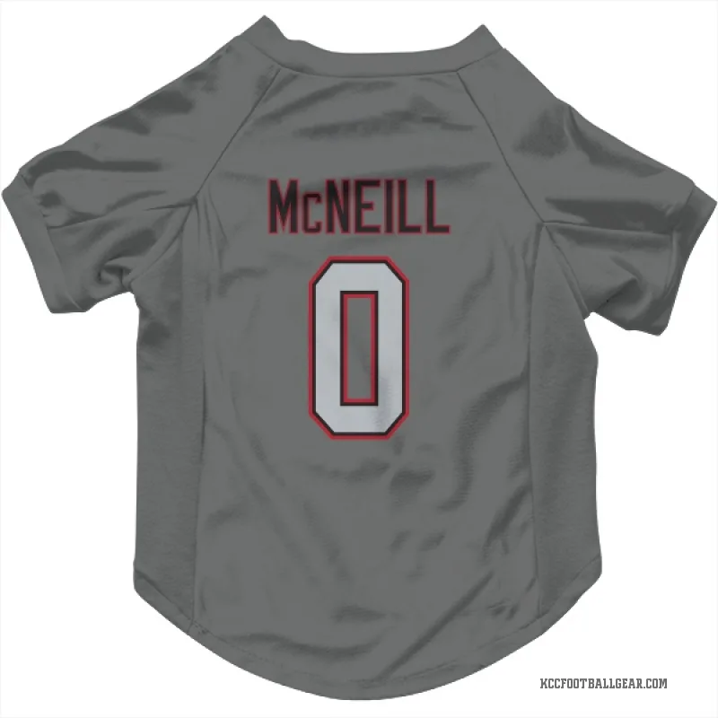Amari McNeill  Charcoal Kansas City Chiefs  Cat & Dog Pet Jersey