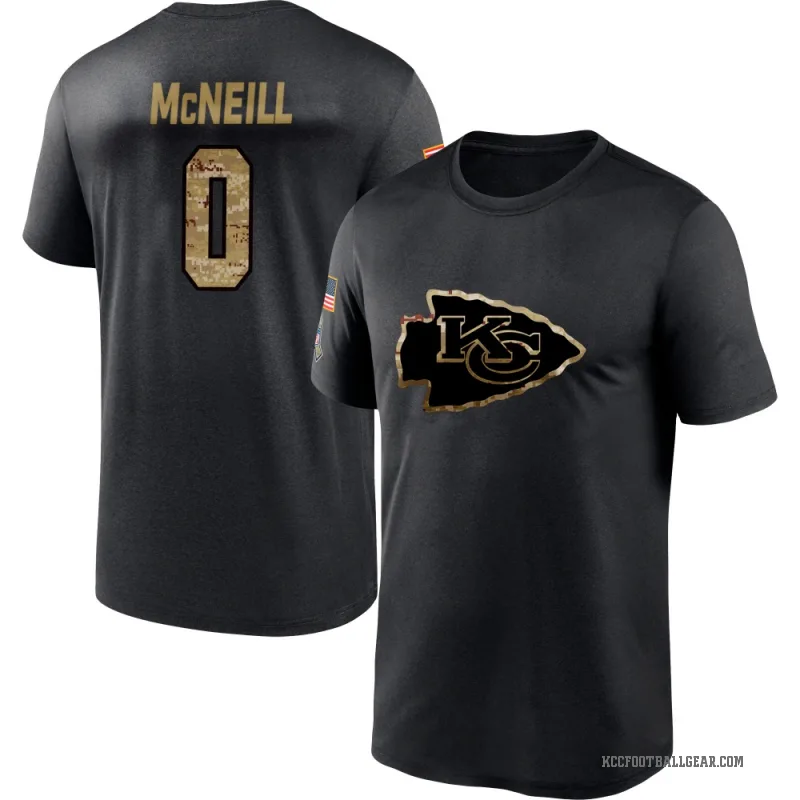 Amari McNeill Men's Black Kansas City Chiefs 2020 Salute To Service Performance T-Shirt