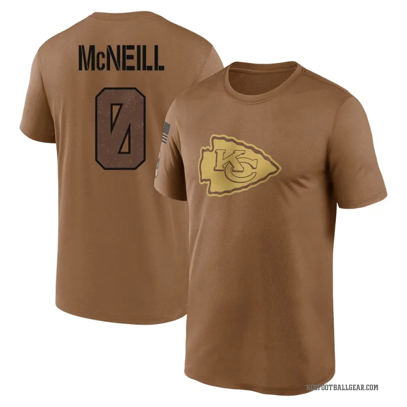 Amari McNeill Men's Brown Kansas City Chiefs 2023 Salute To Service Performance T-Shirt
