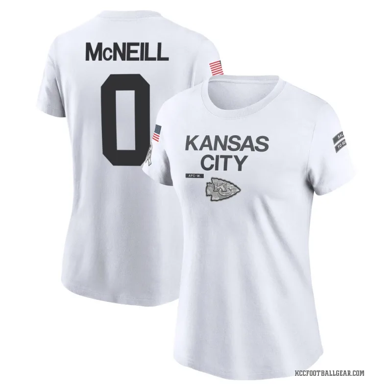 Amari McNeill Women's White Kansas City Chiefs 2024 Salute to Service Performance T-Shirt