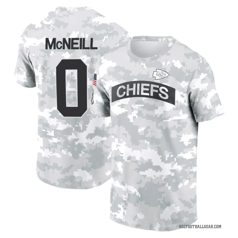 Amari McNeill Youth Camo Kansas City Chiefs Arctic 2024 Salute to Service Performance T-Shirt