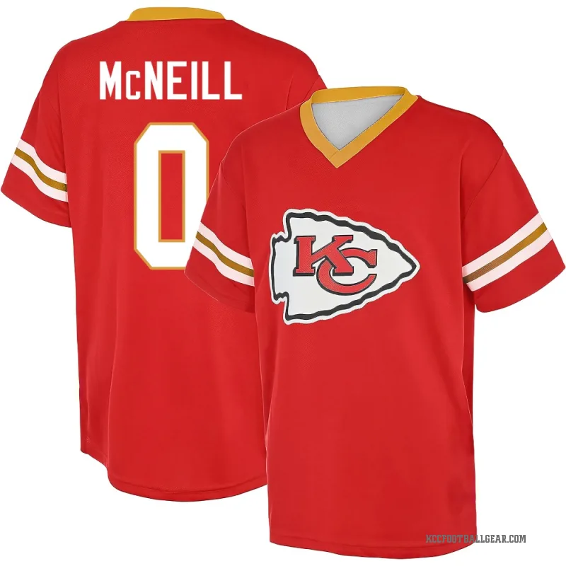 Amari McNeill Youth Red Kansas City Chiefs Game Day V-Neck T-Shirt