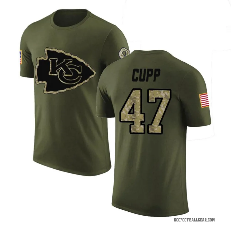 Baylor Cupp Men's Olive Kansas City Chiefs Salute to Service T-Shirt