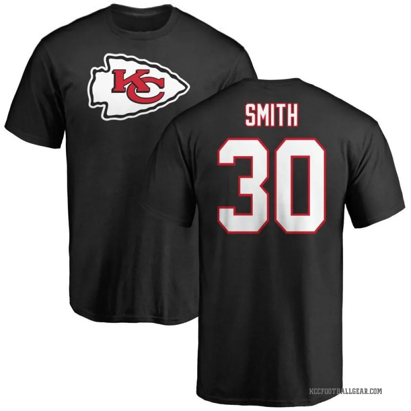 Brashard Smith Youth Black Kansas City Chiefs Logo T-Shirt -