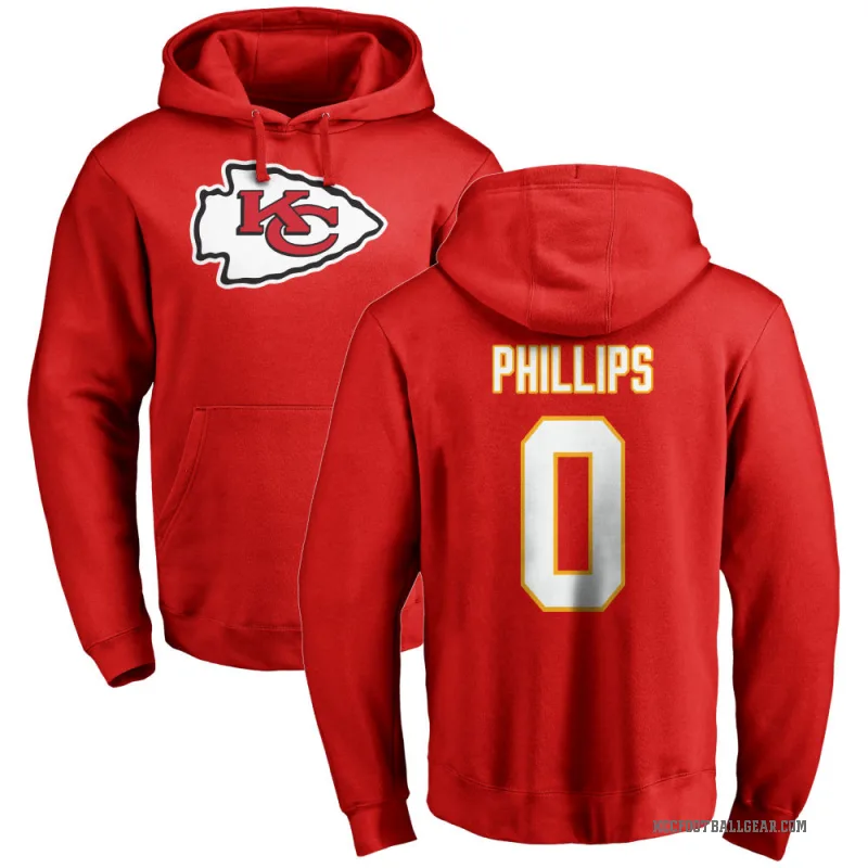Bryce Phillips Youth Red Kansas City Chiefs Pro Line Logo Pullover Hoodie