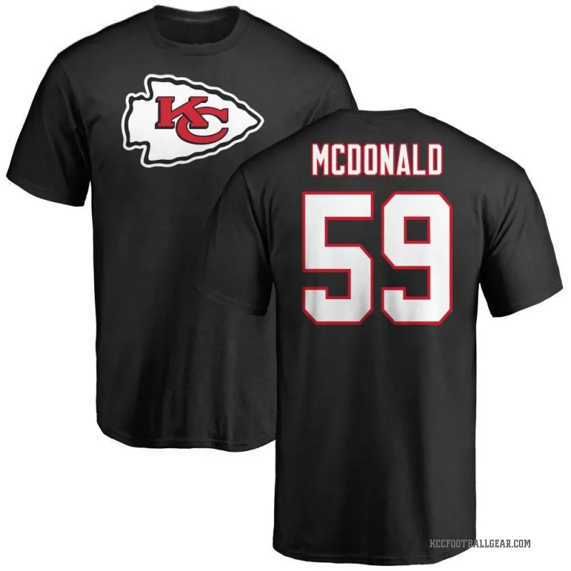 Cooper McDonald Men's Black Kansas City Chiefs Logo T-Shirt -