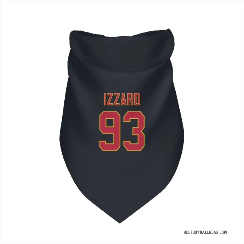 Coziah Izzard Black Kansas City Chiefs Cat & Dog Pet Bandana