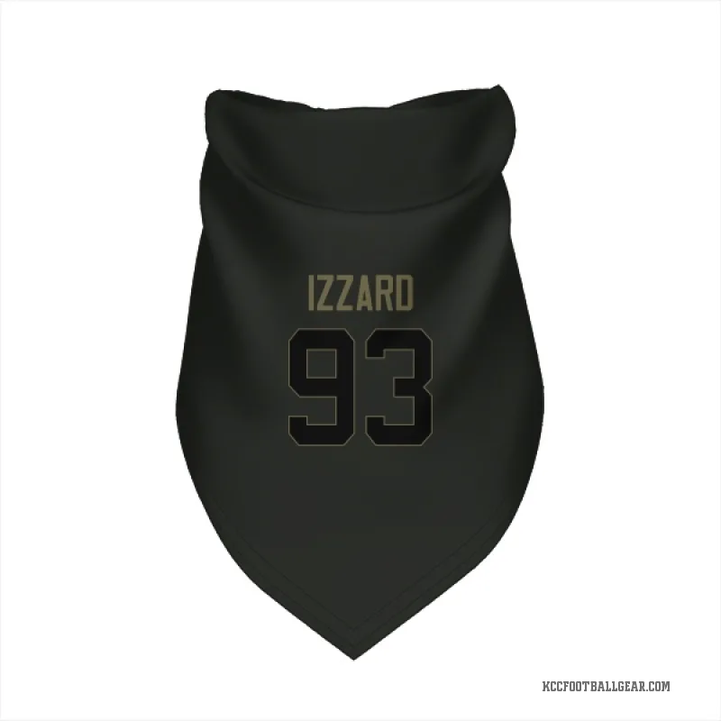 Coziah Izzard Black Kansas City Chiefs Service Cat & Dog Pet Bandana