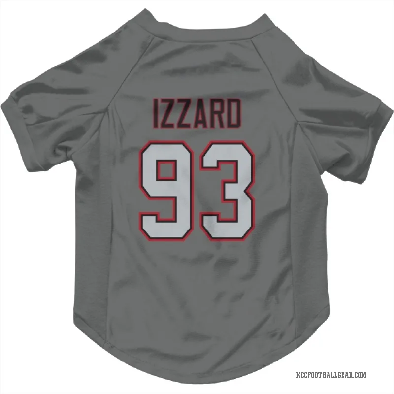 Coziah Izzard Charcoal Kansas City Chiefs Cat & Dog Pet Jersey