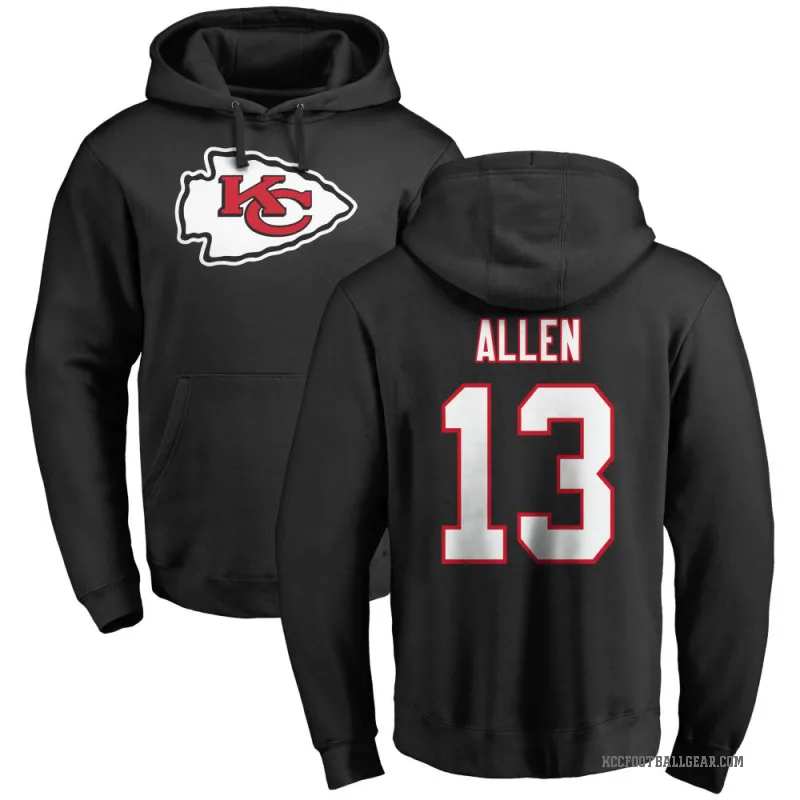 Cyrus Allen Men's Black Kansas City Chiefs Pro Line Logo Pullover Hoodie