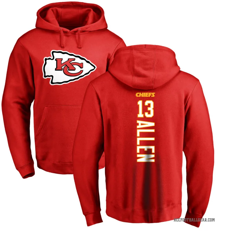 Cyrus Allen Men's Red Kansas City Chiefs Pro Line Backer Pullover Hoodie