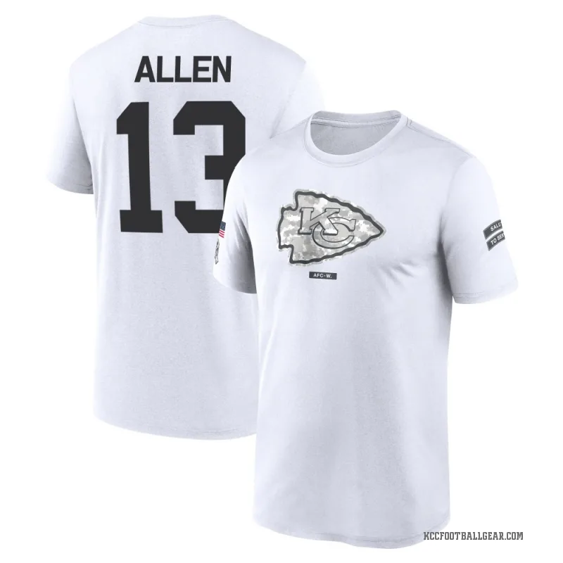 Cyrus Allen Men's White Kansas City Chiefs 2024 Salute to Service Performance T-Shirt