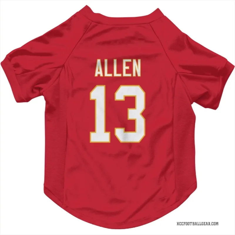 Cyrus Allen  Red Kansas City Chiefs  Cat & Dog Pet Jersey