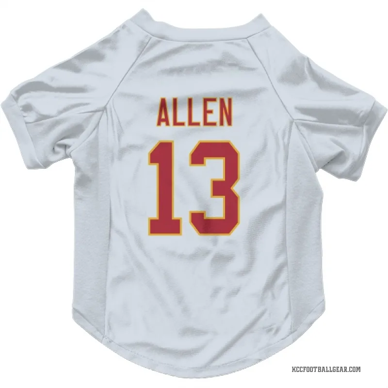 Cyrus Allen  White Kansas City Chiefs  Cat & Dog Pet Jersey