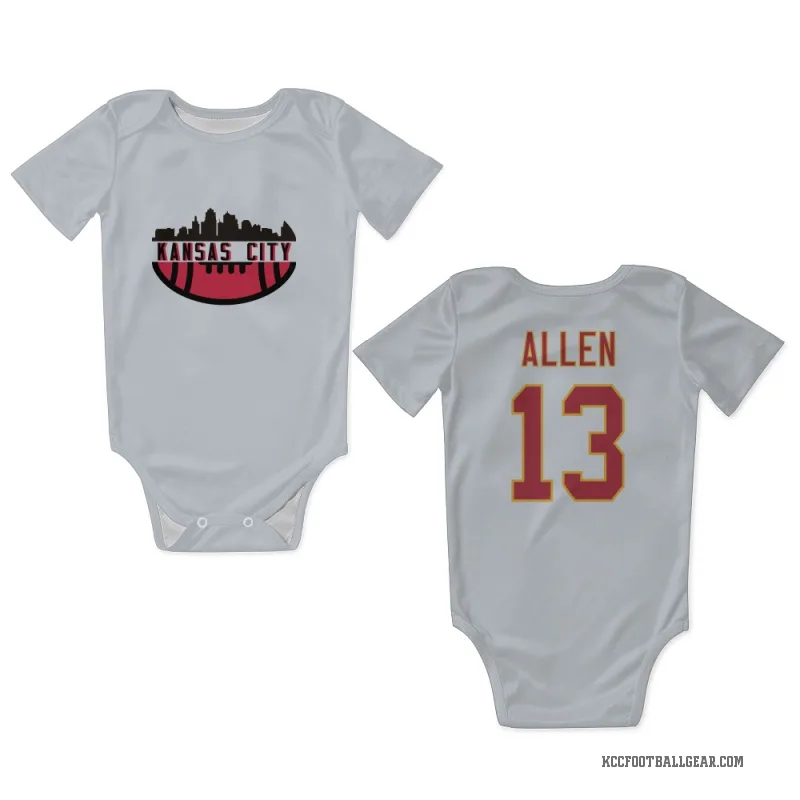Cyrus Allen  White Kansas City Chiefs  Newborn & Infant Bodysuit