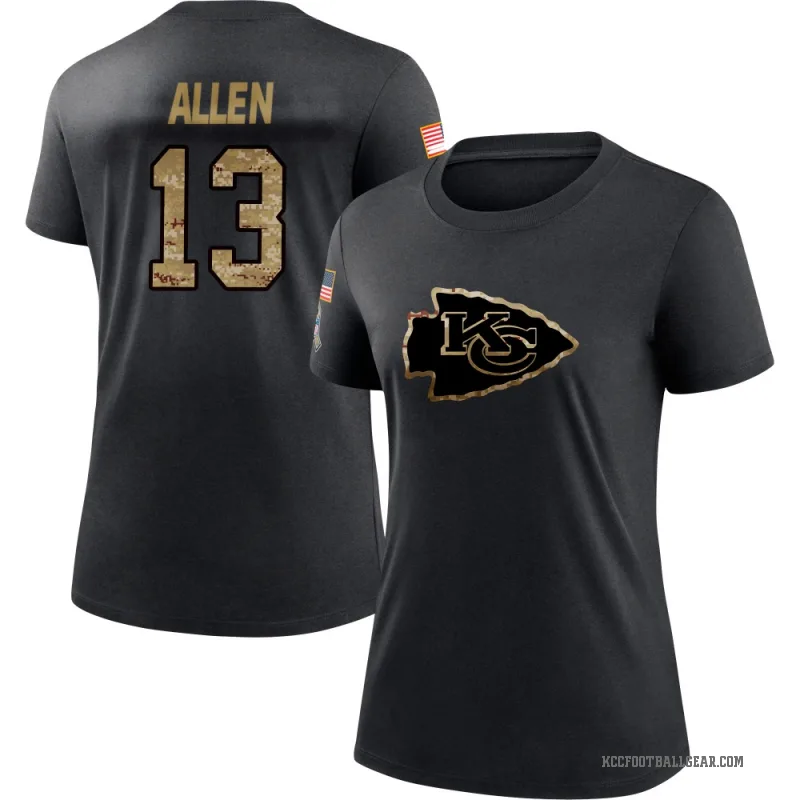 Cyrus Allen Women's Black Kansas City Chiefs 2020 Salute To Service Performance T-Shirt