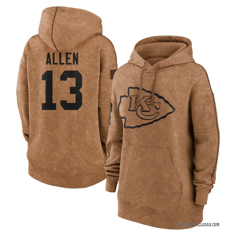 Cyrus Allen Women's Brown Kansas City Chiefs 2023 Salute To Service Pullover Hoodie