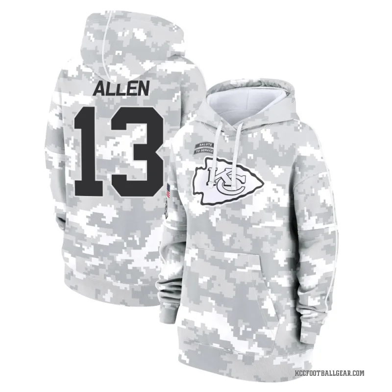 Cyrus Allen Women's Camo Kansas City Chiefs Arctic 2024 Salute to Service Club Fleece Pullover Hoodie
