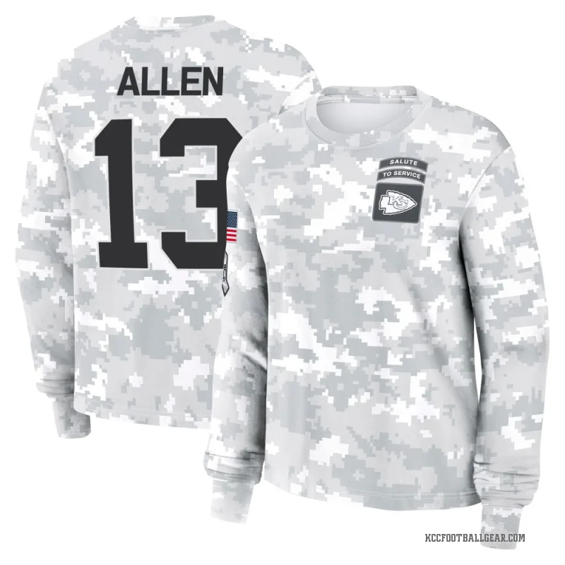 Cyrus Allen Women's Camo Kansas City Chiefs Arctic 2024 Salute to Service Long Sleeve T-Shirt