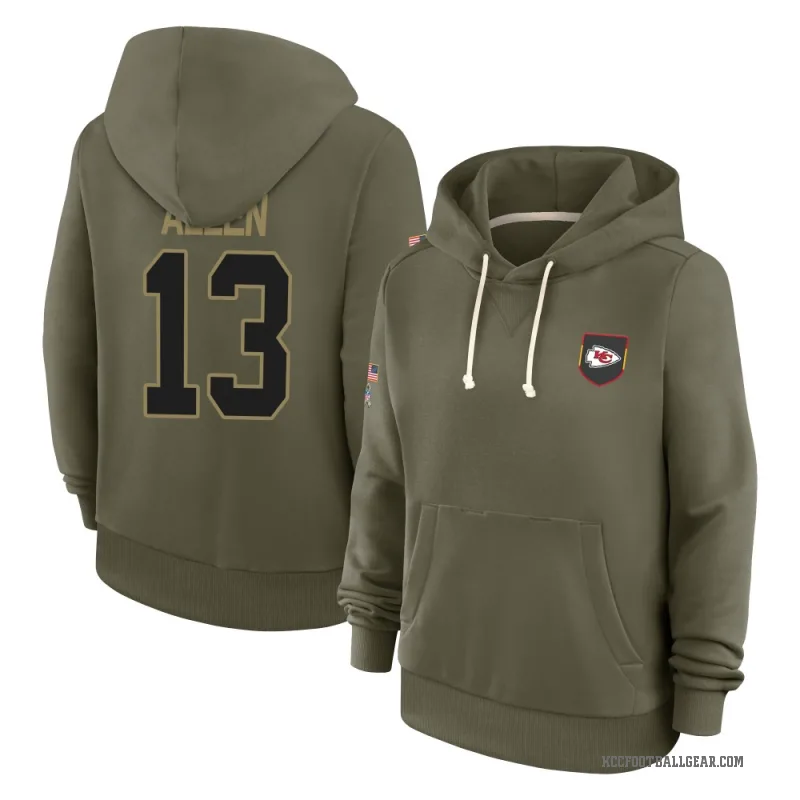 Cyrus Allen Women's Olive Kansas City Chiefs 2025 Salute to Service Hoodie