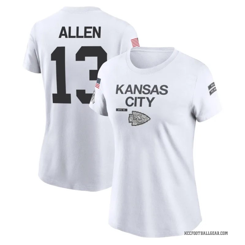 Cyrus Allen Women's White Kansas City Chiefs 2024 Salute to Service Performance T-Shirt