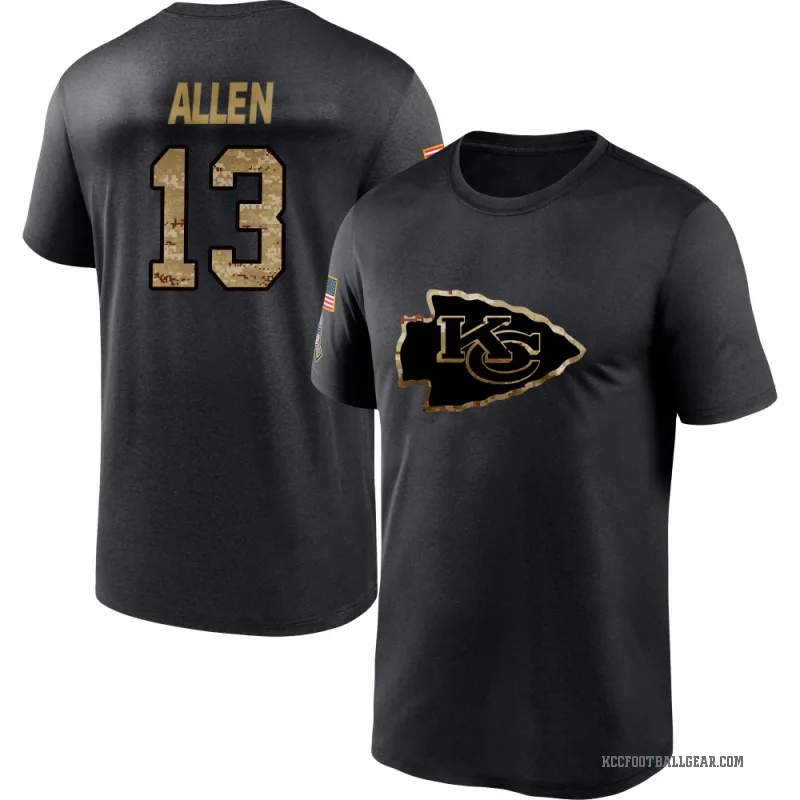 Cyrus Allen Youth Black Kansas City Chiefs 2020 Salute To Service Performance T-Shirt