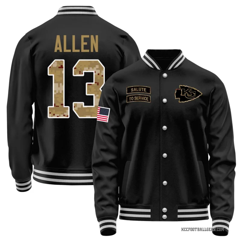 Cyrus Allen Youth Black Kansas City Chiefs Salute to Service Sideline Performance Jacket