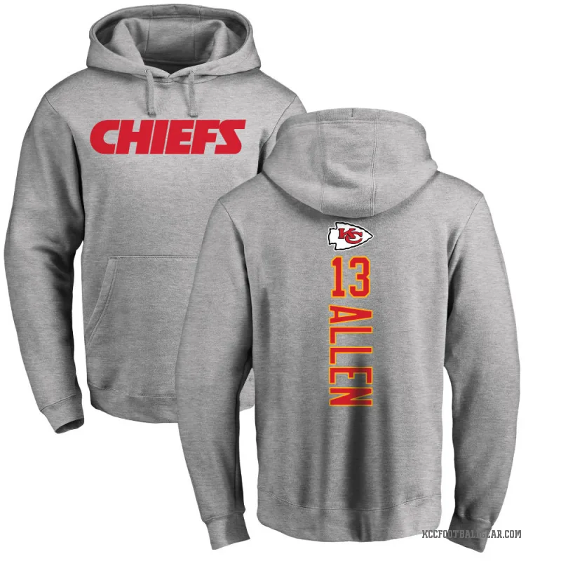 Cyrus Allen Youth Kansas City Chiefs Pro Line Ash Backer Pullover Hoodie
