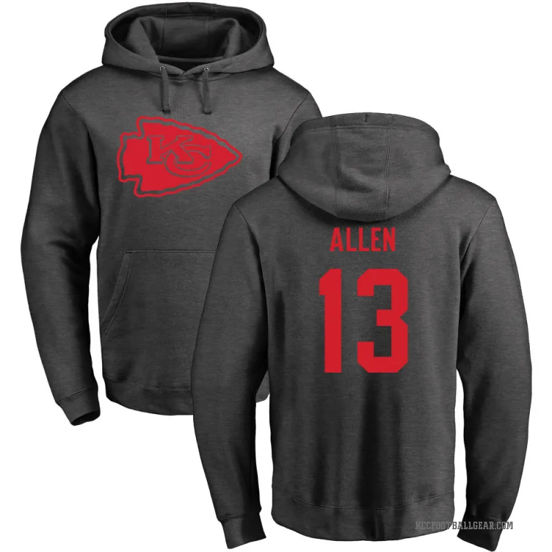 Cyrus Allen Youth Kansas City Chiefs Pro Line by Branded Ash One Color Pullover Hoodie