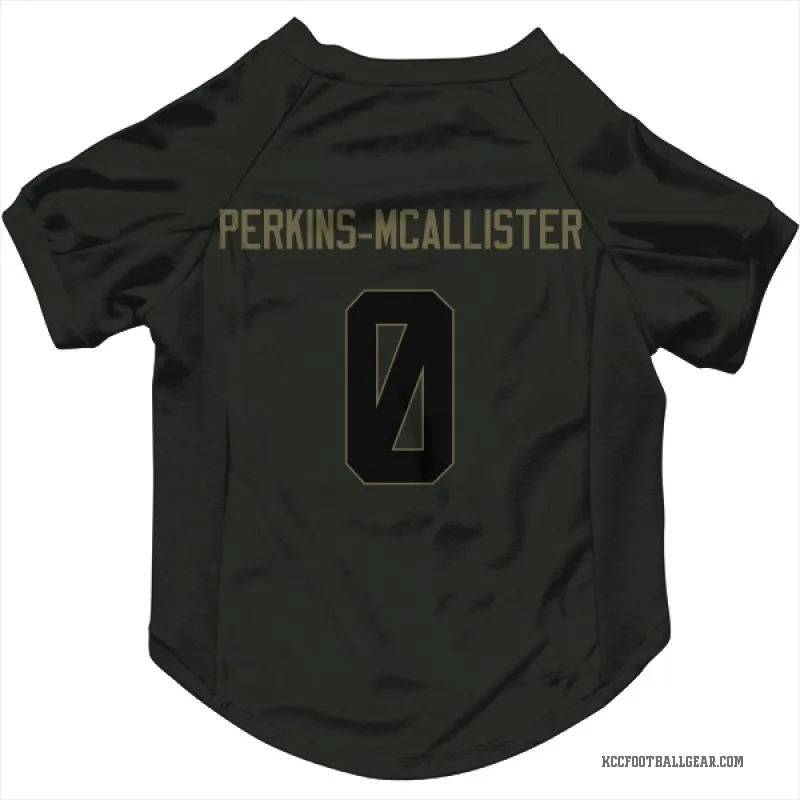 D'Arco Perkins-McAllister  Black Kansas City Chiefs  Service Cat & Dog Pet Jersey