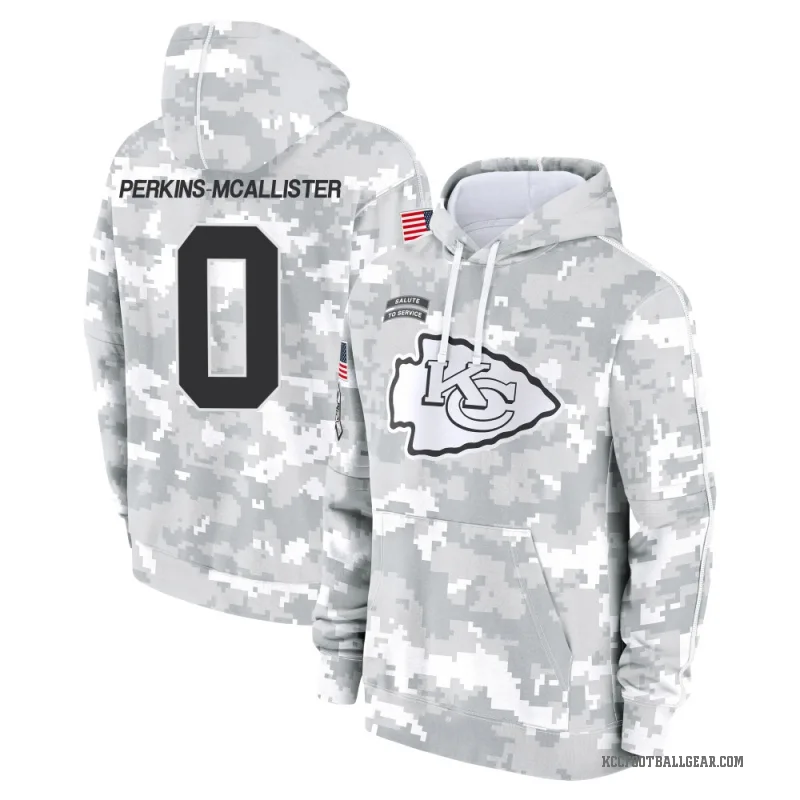 D'Arco Perkins-McAllister Men's Camo Kansas City Chiefs Arctic 2024 Salute to Service Club Fleece Pullover Hoodie