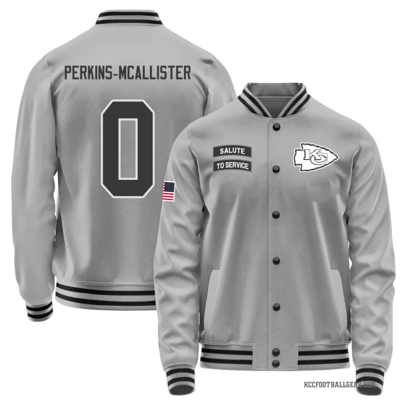 D'Arco Perkins-McAllister Men's Gray Kansas City Chiefs Salute to Service Performance Jacket