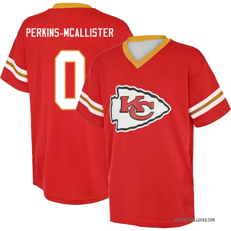 D'Arco Perkins-McAllister Men's Red Kansas City Chiefs Game Day V-Neck T-Shirt