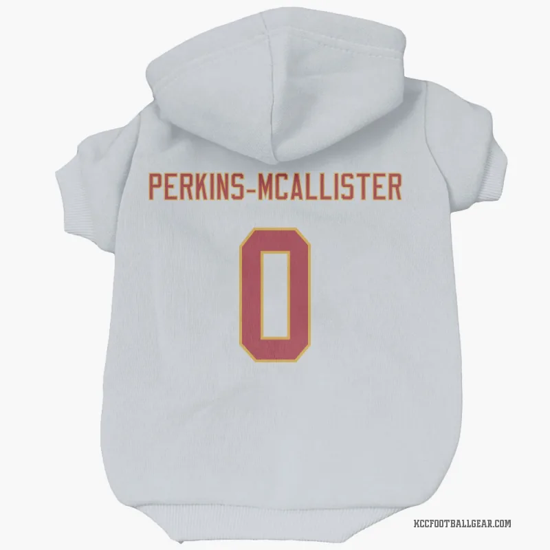 D'Arco Perkins-McAllister  White Kansas City Chiefs  Cat & Dog Pet Hoodie