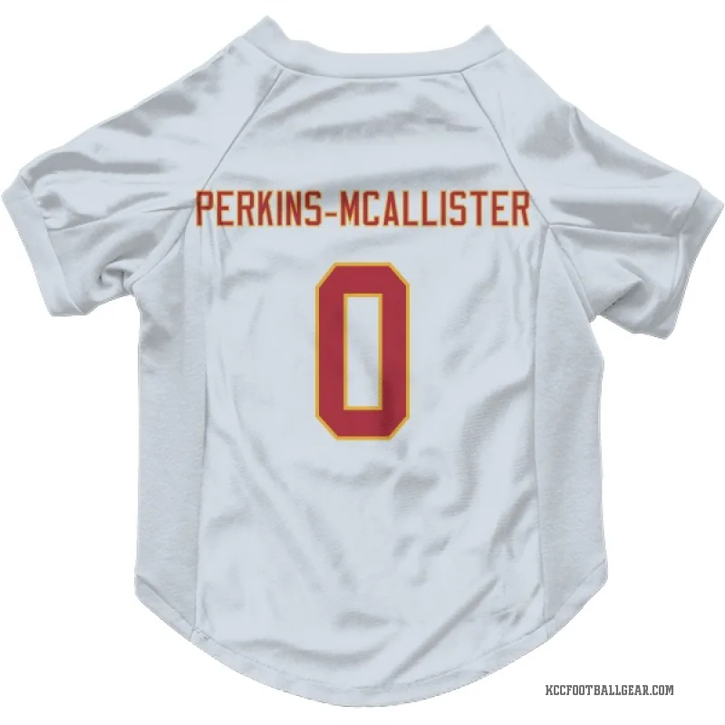 D'Arco Perkins-McAllister  White Kansas City Chiefs  Cat & Dog Pet Jersey