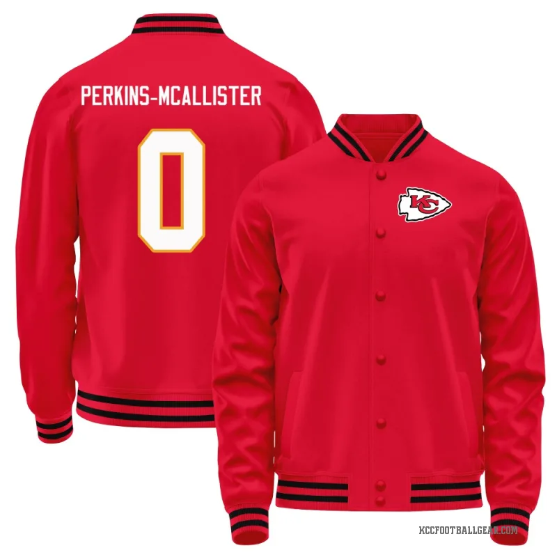 D'Arco Perkins-McAllister Youth Red Kansas City Chiefs Full-Snap Jacket