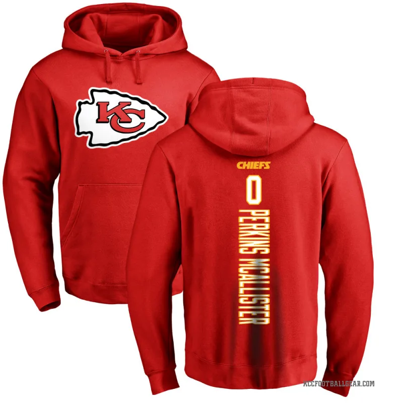 D'Arco Perkins-McAllister Youth Red Kansas City Chiefs Pro Line Backer Pullover Hoodie