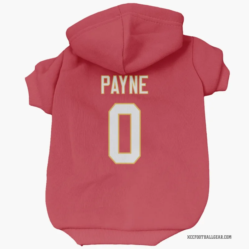 Damon Payne  Red Kansas City Chiefs  Cat & Dog Pet Hoodie