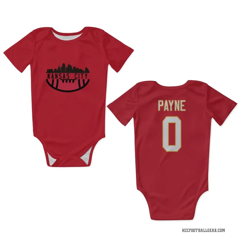 Damon Payne  Red Kansas City Chiefs  Newborn & Infant Bodysuit