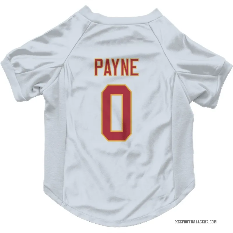 Damon Payne  White Kansas City Chiefs  Cat & Dog Pet Jersey