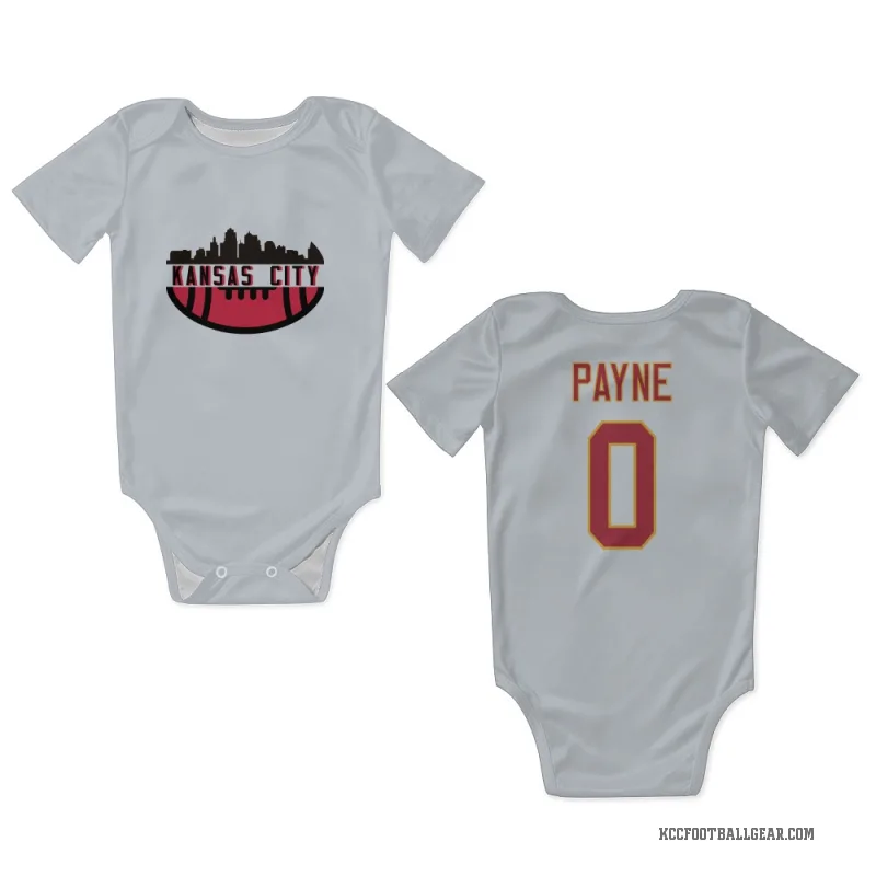 Damon Payne  White Kansas City Chiefs  Newborn & Infant Bodysuit