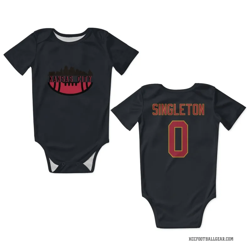 DeShon Singleton  Black Kansas City Chiefs  Newborn & Infant Bodysuit