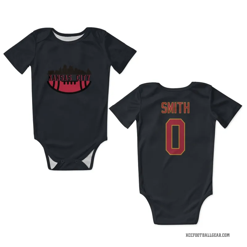 EJ Smith  Black Kansas City Chiefs  Newborn & Infant Bodysuit
